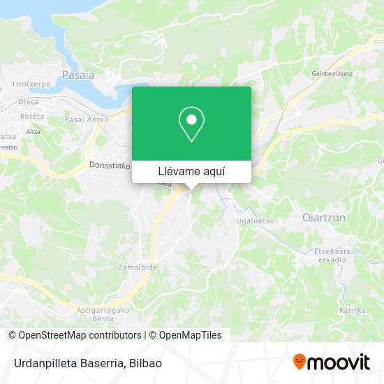 Mapa Urdanpilleta Baserria