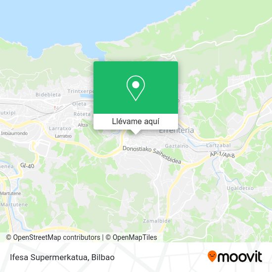 Mapa Ifesa Supermerkatua