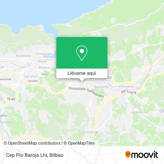 Mapa Cep Pio Baroja Lhi