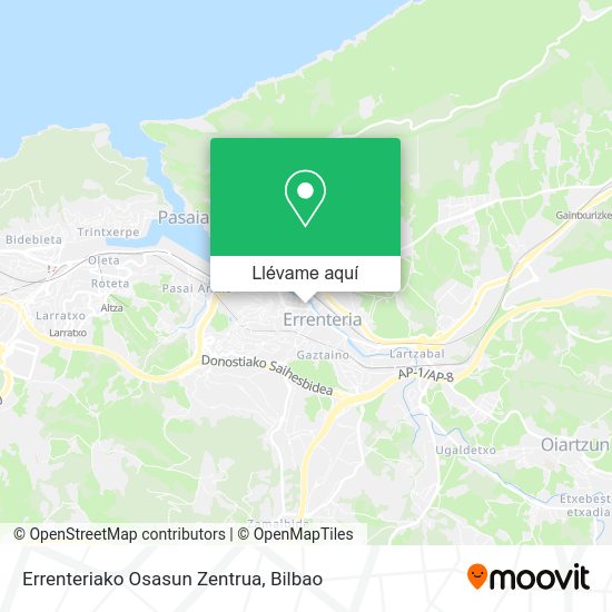 Mapa Errenteriako Osasun Zentrua