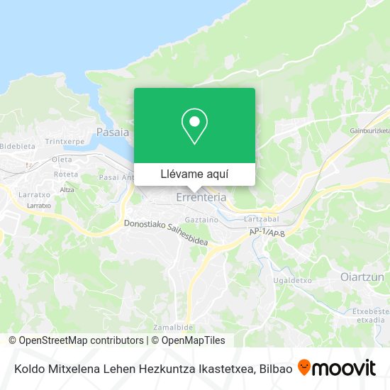 Mapa Koldo Mitxelena Lehen Hezkuntza Ikastetxea