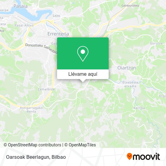 Mapa Oarsoak Beerlagun