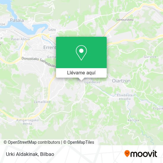 Mapa Urki Aldakinak