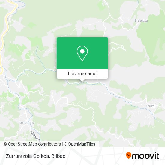 Mapa Zurruntzola Goikoa