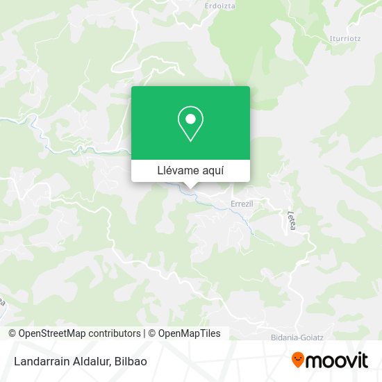 Mapa Landarrain Aldalur
