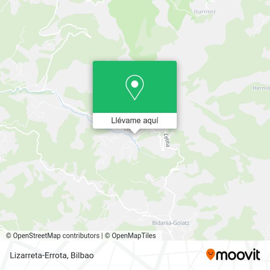 Mapa Lizarreta-Errota