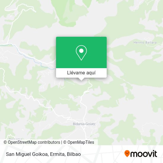 Mapa San Miguel Goikoa, Ermita