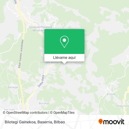 Mapa Bilotegi Gainekoa, Baserria