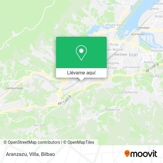 Mapa Aranzazu, Villa