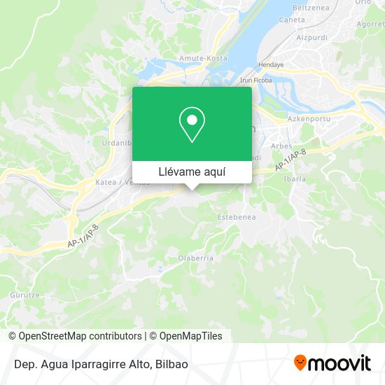 Mapa Dep. Agua Iparragirre Alto