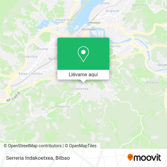 Mapa Serreria Indakoetxea