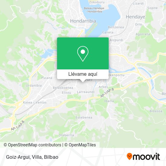 Mapa Goiz-Argui, Villa
