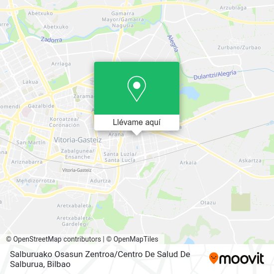Mapa Salburuako Osasun Zentroa / Centro De Salud De Salburua