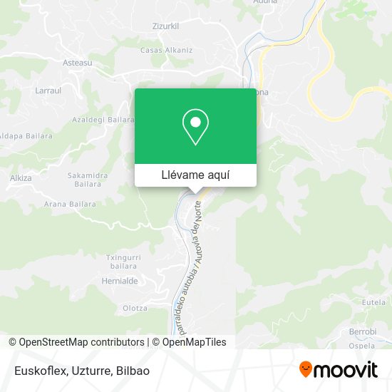 Mapa Euskoflex, Uzturre