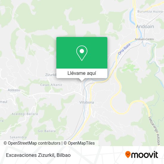 Mapa Excavaciones Zizurkil
