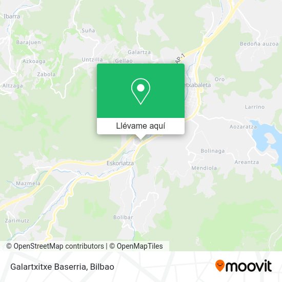 Mapa Galartxitxe Baserria