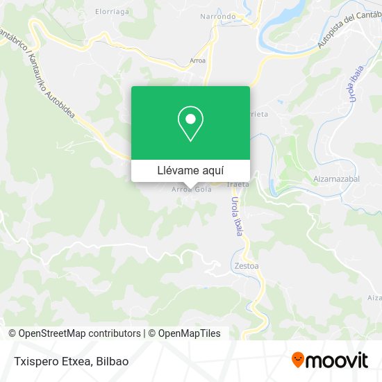 Mapa Txispero Etxea