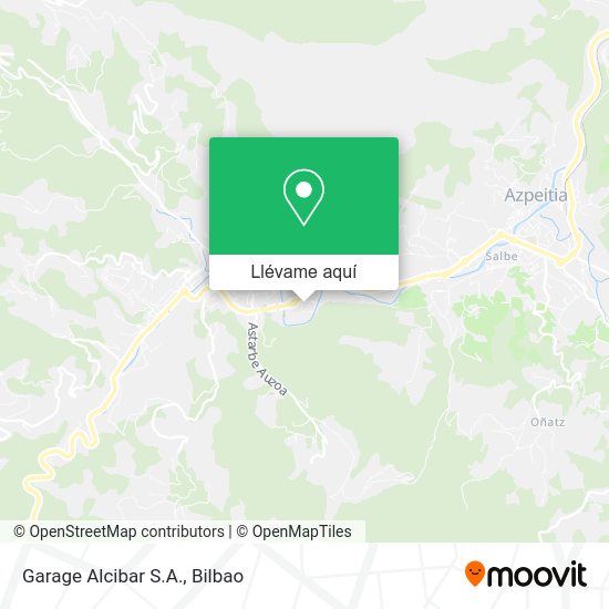 Mapa Garage Alcibar S.A.