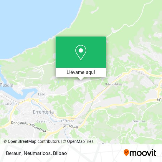 Mapa Beraun, Neumaticos