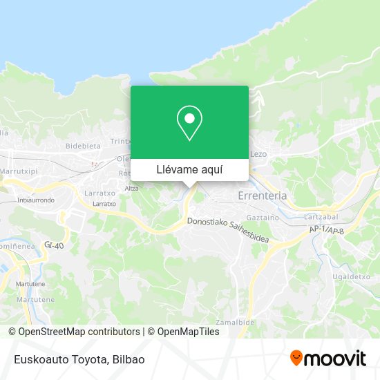 Mapa Euskoauto Toyota