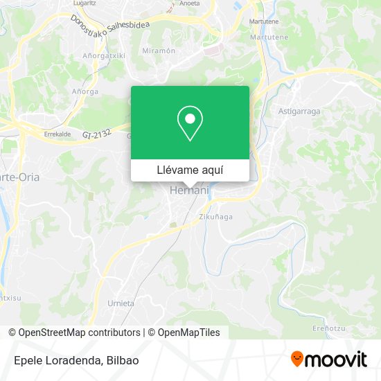 Mapa Epele Loradenda