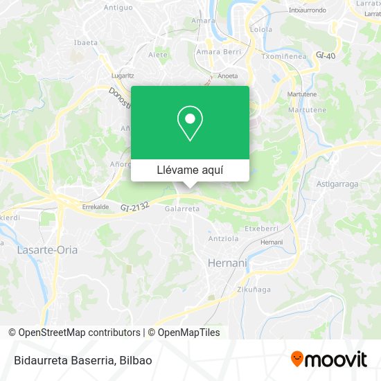 Mapa Bidaurreta Baserria