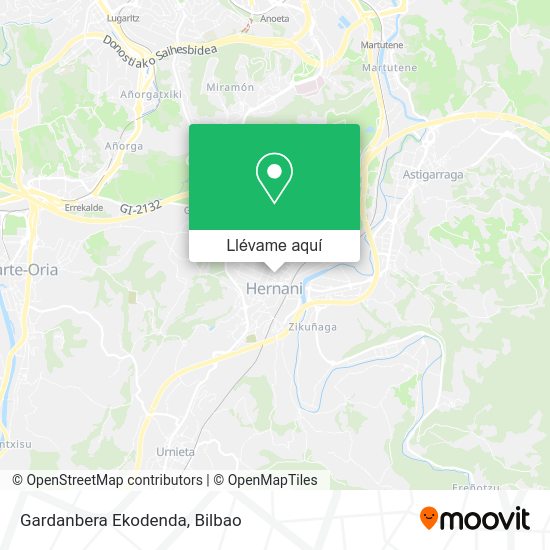Mapa Gardanbera Ekodenda