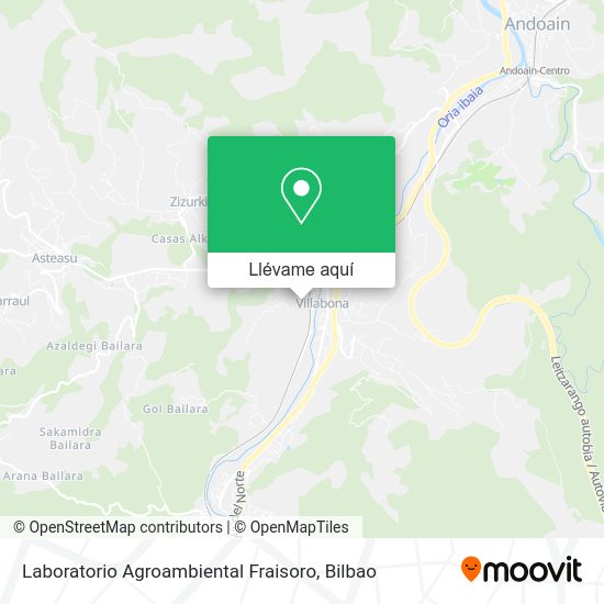 Mapa Laboratorio Agroambiental Fraisoro
