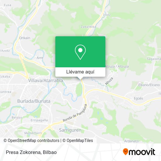 Mapa Presa Zokorena
