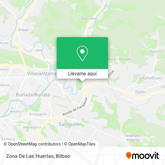 Mapa Zona De Las Huertas