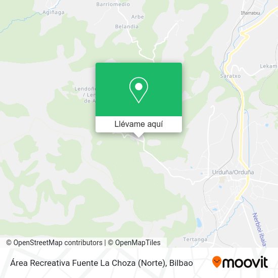Mapa Área Recreativa Fuente La Choza (Norte)