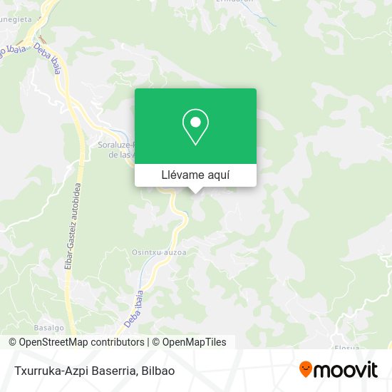 Mapa Txurruka-Azpi Baserria