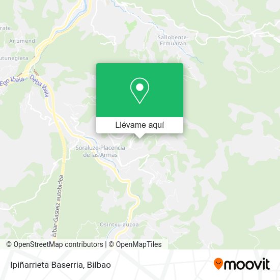 Mapa Ipiñarrieta Baserria