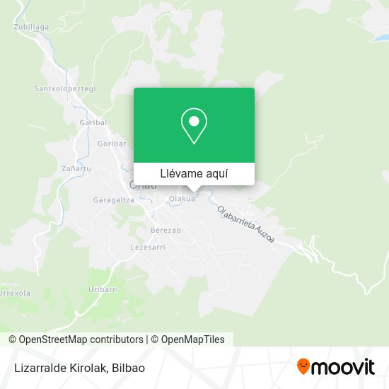 Mapa Lizarralde Kirolak