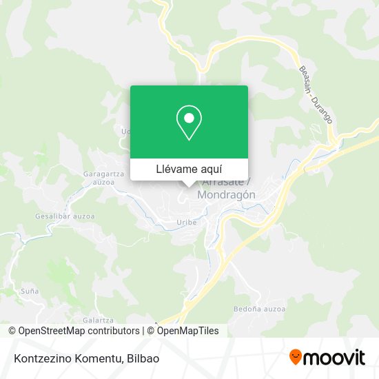 Mapa Kontzezino Komentu