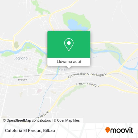 Mapa Cafetería El Parque