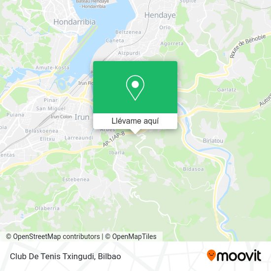 Mapa Club De Tenis Txingudi