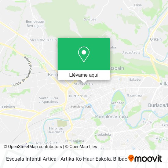 Mapa Escuela Infantil Artica - Artika-Ko Haur Eskola