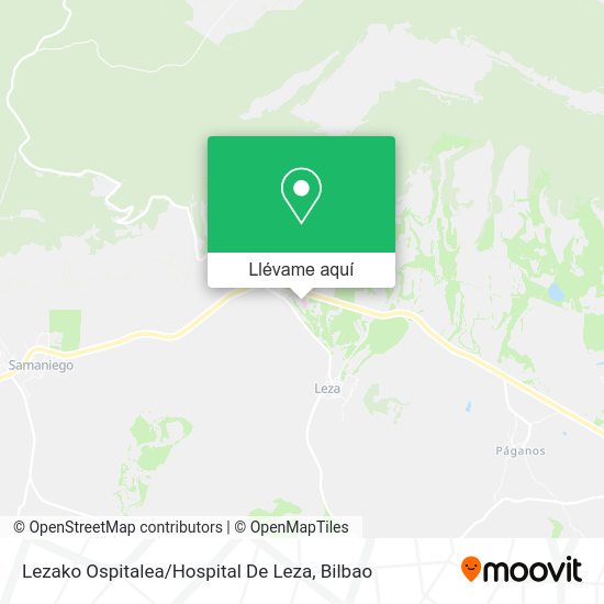 Mapa Lezako Ospitalea / Hospital De Leza