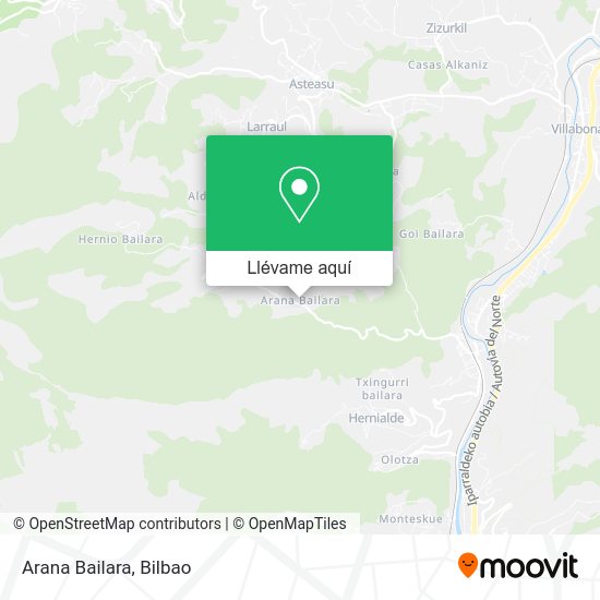 Mapa Arana Bailara