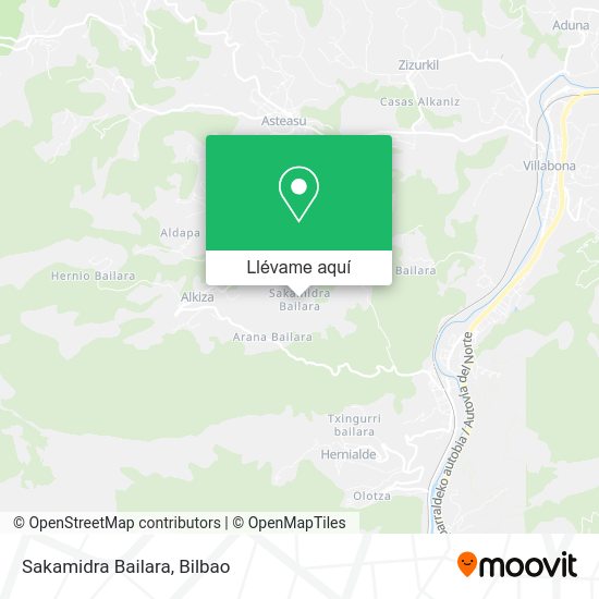 Mapa Sakamidra Bailara