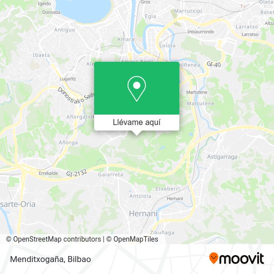 Mapa Menditxogaña
