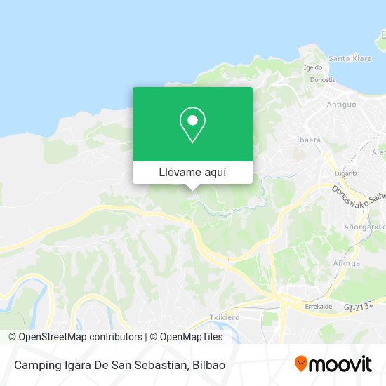Mapa Camping Igara De San Sebastian