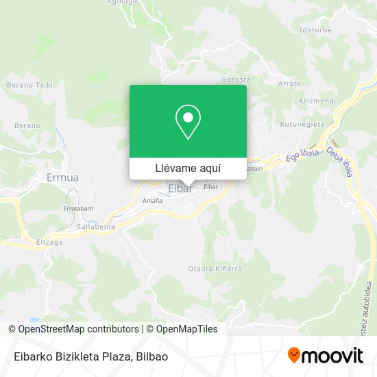 Mapa Eibarko Bizikleta Plaza