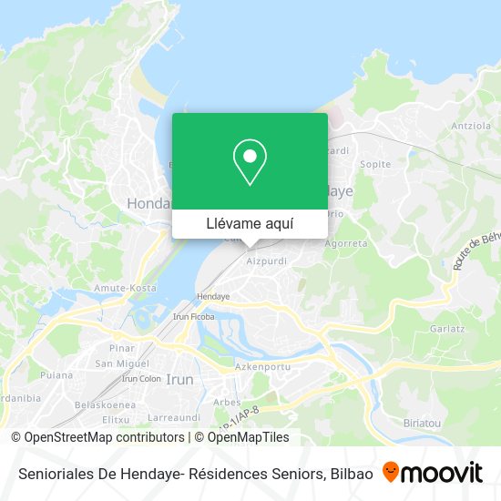 Mapa Senioriales De Hendaye- Résidences Seniors