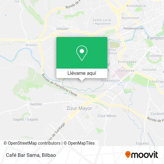 Mapa Café Bar Sama