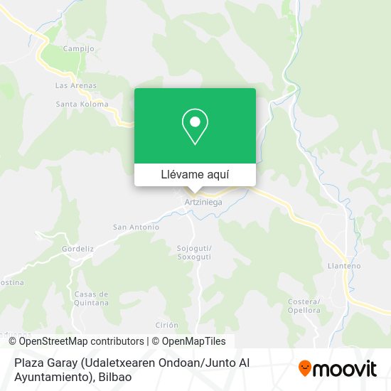 Mapa Plaza Garay (Udaletxearen Ondoan / Junto Al Ayuntamiento)