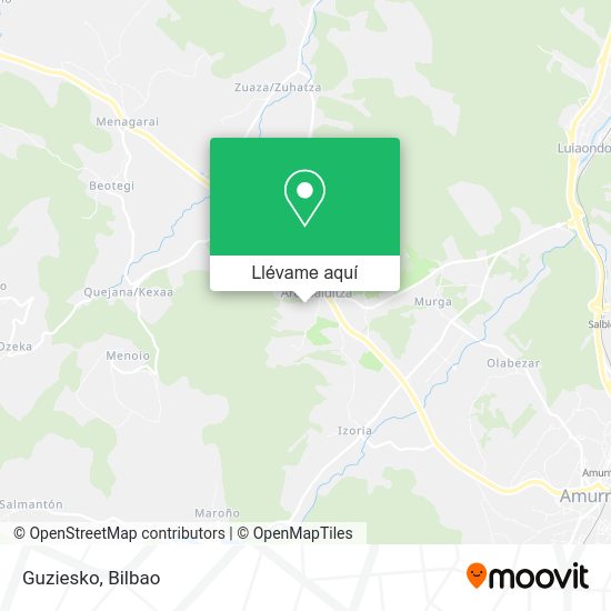 Mapa Guziesko