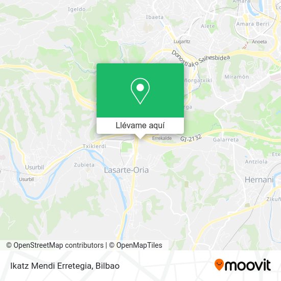 Mapa Ikatz Mendi Erretegia