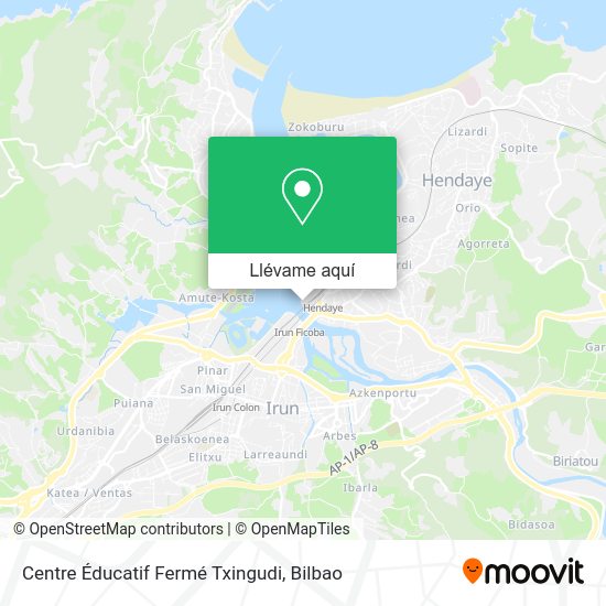 Mapa Centre Éducatif Fermé Txingudi